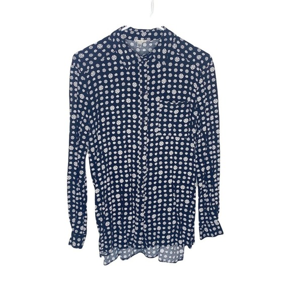 Ecote Urban Outfitters Black L/Sleeve Button Down Shirt Medium - Picture 1 of 8